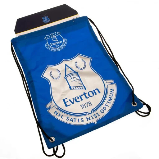 Everton FC Gym Bag Foil Print Swimming Workout Drawstring PE Official Licensed