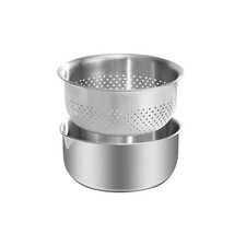 Large Capacity Stainless Steel Drain Basket for Kitchen Vegetable Washing