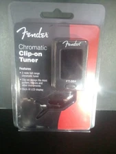 New Fender Chromatic Guitar Tuner FT-004 Clip On LCD Backlit Panel, Range B0-B6