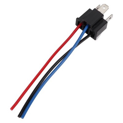 2x H4 Male Socket Connection Line Cable Headlight Socket Headlight Connector SET
