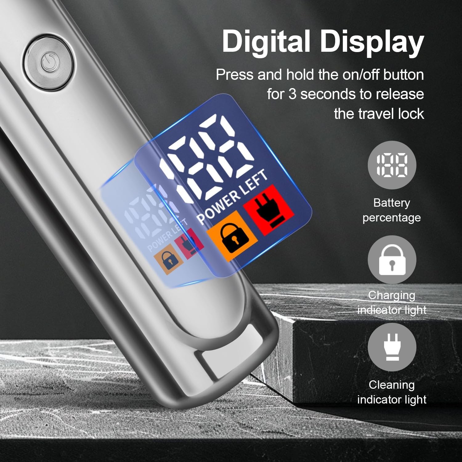 HIENA PRO Professional Magnetic Shaver for Men, Cordless Rechargeable Beard... 