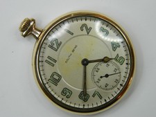 VINTAGE 1917 SOUTH BEND 429 12S 19J 20YR GOLD FILLED MENS POCKET WATCH - REPAIR