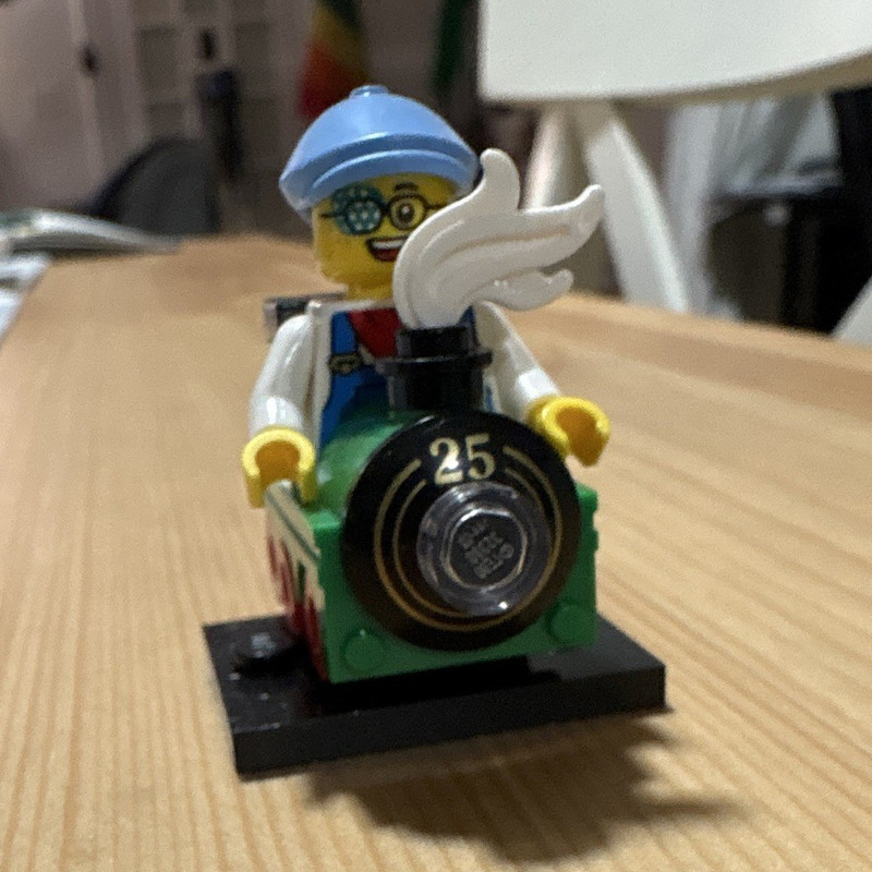 LEGO Minifigure Train Series 22 #25 on Train Display Base Limited Edition