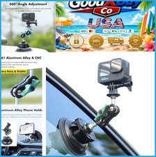Action Camera Suction Cup Mount 100mm 6061 Aluminum Alloy 360 Degree Phone