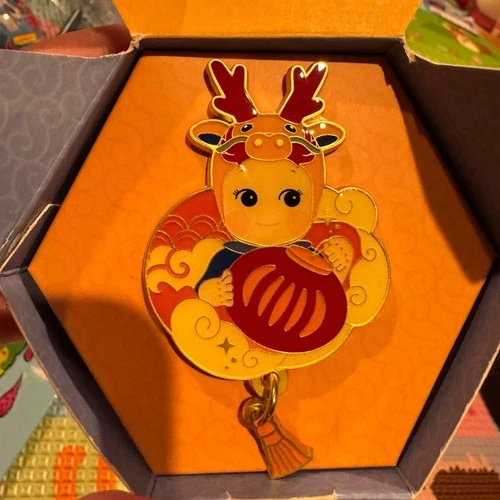 Authentic Sonny angel Chinoiseries Series Dragon Secret enamel pin badge RARE 1