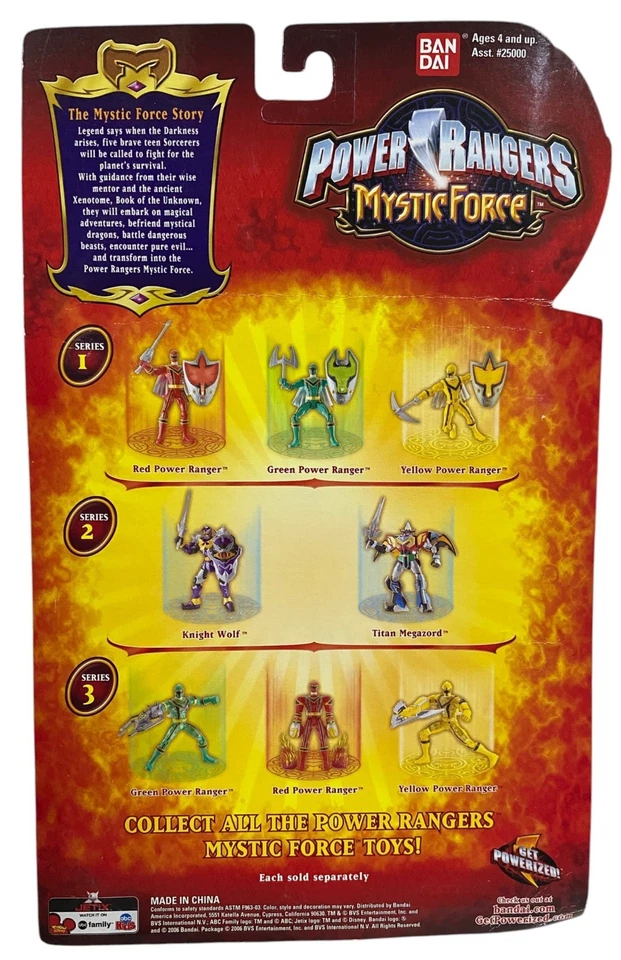 Figura Power Rangers Mystic Force Mystic Light Knight Wolf NUEVA 2006 Bandai Foto 3 de 4