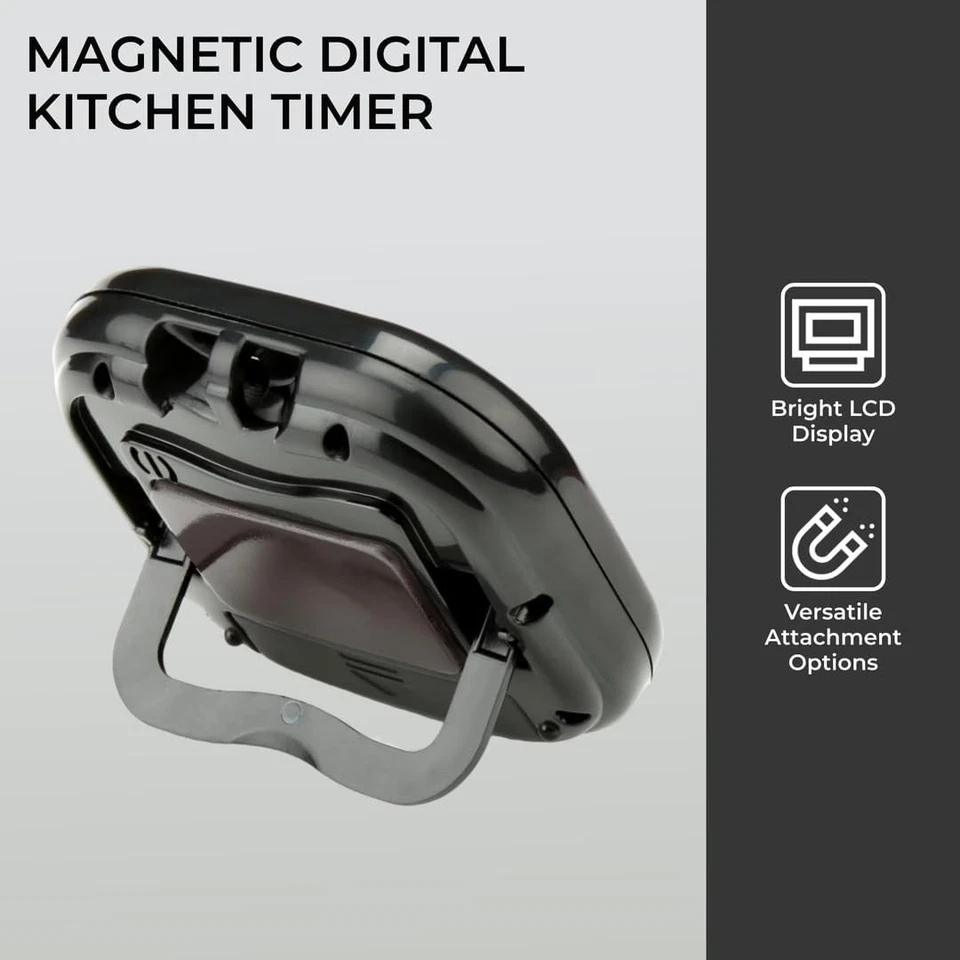 Digital Timer - Stoppuhr & Küchentimer mit Großer LCD-Anzeige - Bild 4 von 4