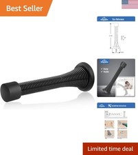 20 Pack Black Spring Door Stops,3-1/8" Heavy Duty Door Stop - Flexible Spring...