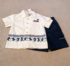 Vtg Disney Winnie the Pooh Tigger 2pc 3T Boy's Shirt Shorts Set 1990s NWT Rare