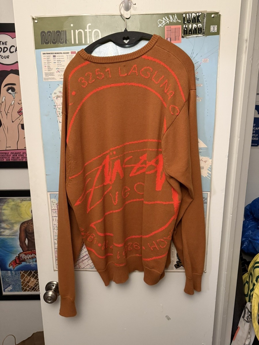 Stussy Laguna Icon Knit Sweater XXL | eBay