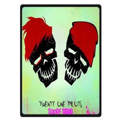 new twenty one pilots suicide squad soft warm blanket single side print flannel