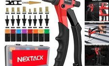 Rivet Nut Tool Kit with a Step 8-inch Single-handed Rivnut Tool Kit/80 Nutserts