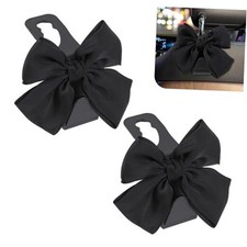 2PCS Car Headrest Hook, Cute Bow Car Purse Hook, Auto Seat Headrest Hooks for