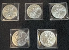 2020 1 oz American Silver Eagle Coins BU (Lot of 5)