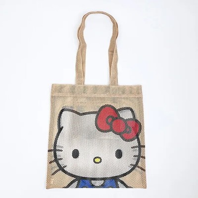 Sanrio Characters Hello Kitty CoWRAP Face-Up Mesh Tote Bag 2026 Summer JP LTD