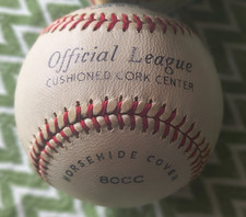 Vintage Rawlings 80CC Official League Baseball 2401-H Box (60's-70's?) Horsehide