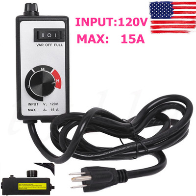 For Router Fan Variable Speed Controller Electric Motor Rheostat AC 120V US