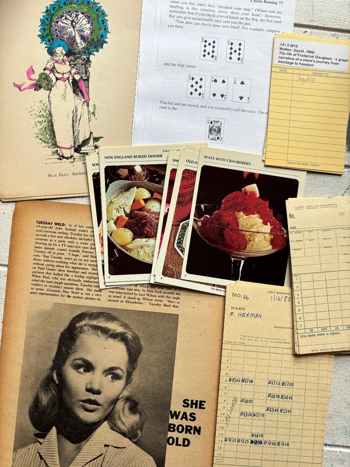 227 Lot of Vintage, Rare Junk Journal Scrapbook Papers 9 languages Ephemera - Image 2 of 4