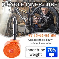 2026 Ultralight Bicycle TPU Inner Tube 700x18/32C Road Bike SV 45/65/85mm 28g US