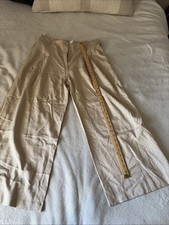 By Anthropologie Full Length Pull On Wide Leg Pants Size Large High Rise Pockets
