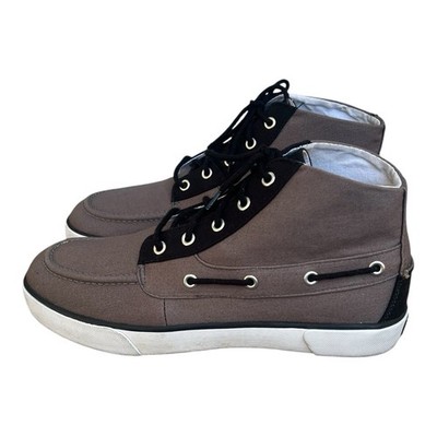 Polo Ralph Lauren Lander Chukka mid top sneaker with boat shoe details. SZ.9.5