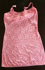 Cosabella Pink Lace Camisole Tank Top Large Lightweight Stretch Floral