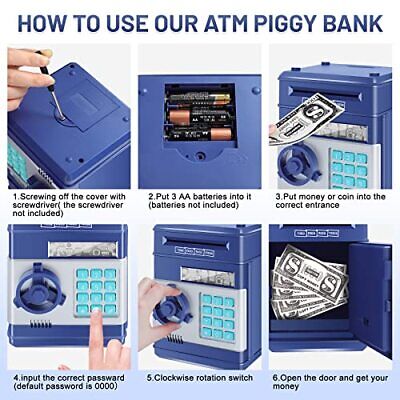 Hucha electrónica Mini cajero automático con contraseña caja de ahorro de  dinero