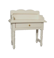 1/12th  DOLLS HOUSE  WASHSTAND WITH DRAWER IN WHITE WOOD