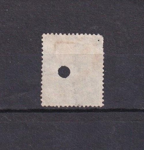 SA21e Spain 1874 Justice used stamp, punch cancel CV$50 - Picture 2 of 2