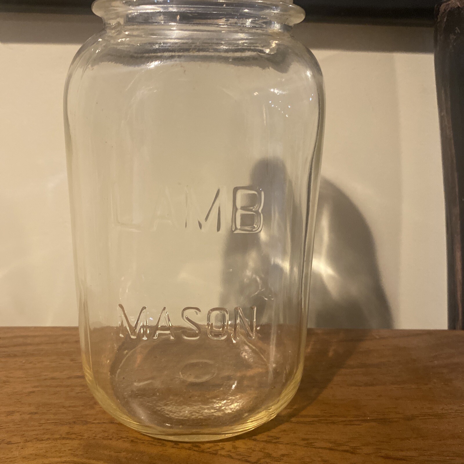 19441960s ? Lamb Mason Jar Vintage Mid Century Embossed 5 eBay