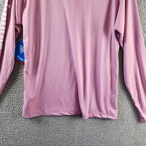 Columbia PFG Tidal Tee II Omni-Shade™ T-Shirt Women's L Tiki Pink Long Sleeve - Picture 16 of 17
