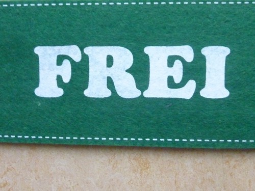 Schild Türschild Türhänger Filz FREI 27 x 8,5 cm NEU! - Bild 2 von 5