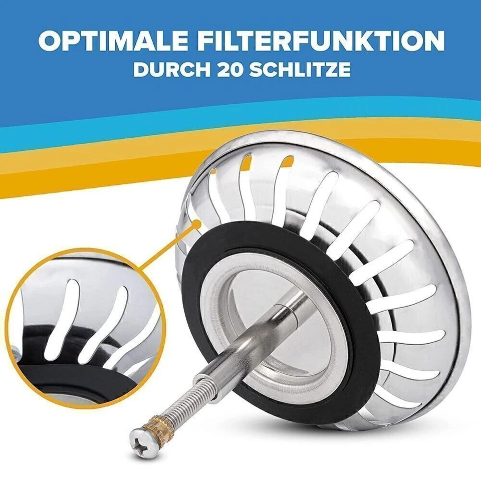 1pc Ersatz Küchenspüle Siebkörbchen Für Blanco Siebkorb Ablaufstopfen 79mm 82mm - Bild 2 von 4