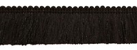 Schwarz, 4.4Cm Basic Trimâ BüRste Fransen Stil 0175SB [Von Der Yard ]