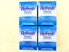 4 Box - Fresh New Date 08/2026 Refresh Classic Lubricant Eye Drops Free Shipping