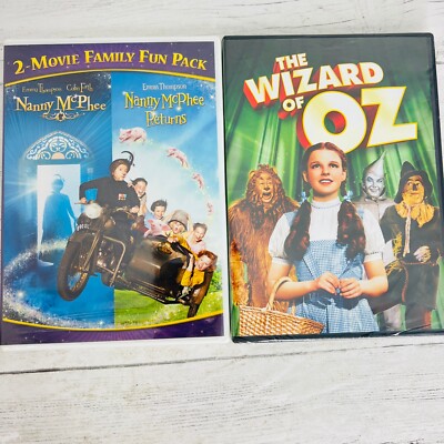 The Wizard Of Oz Nanny McPhee 1 And 2 Dorothy Cowardly Lion Tin