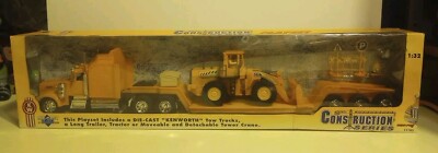 ***Rare***1998 NEW-RAY Kentworth Towing Flatbed 1:32 Construction Series Playset