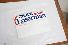 Vintage Sore Loserman 2000 Political XL Men's T-Shirt White. New, Old Stock