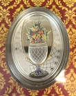 2021 1/2oz .999 Silver Flower Basket Faberge Egg Paperwork Case CD49