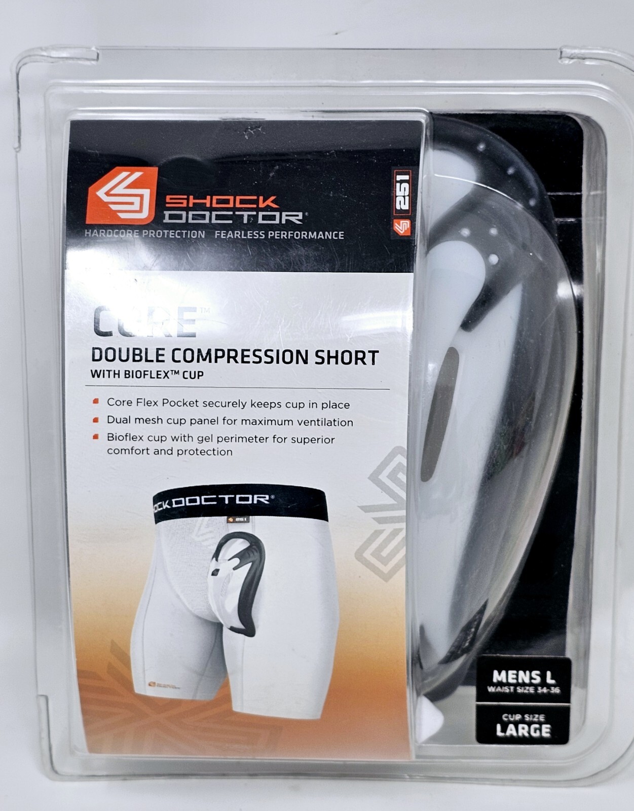 Kids Jock Strap Shock Doctor Boy's White Camo Core With Bioflex