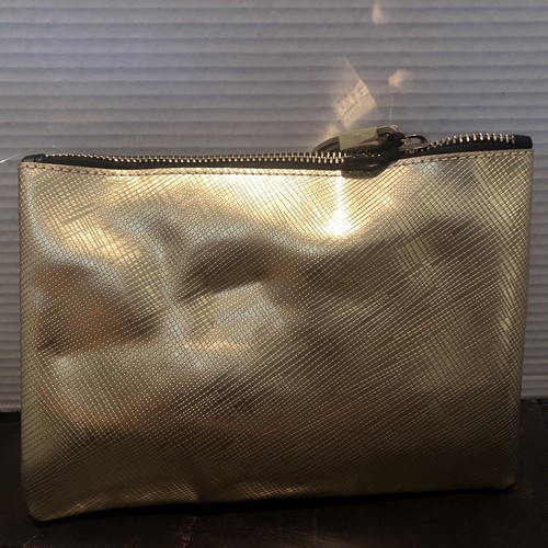 Gianni Chiarini Italy GUM Clutch – Gold With Silver Heart Metallic Purse - Picture 7 of 7