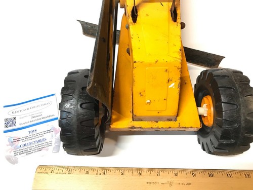 1970's Vintage Pressed Steel Mighty Tonka Road Grader RARE ORANGE #54726 - Picture 8 of 12