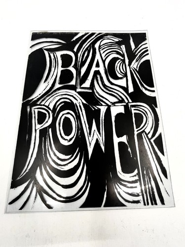 RARE 1969 BLACK POWER-Civil Rights-HISTORICAL -Early BLM-Vtg SIGNED POSTER/Sign - Picture 2 of 8