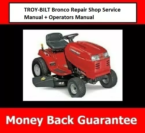 Repair Shop Service Manual Operators Manual Fits TROY BILT