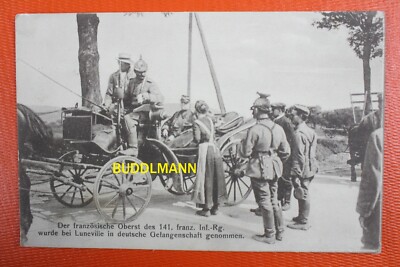 AK französischer Oberst 141.Inf.Rgt Gefangennahme Inf.Mun.Kol. 51.gem.Ers.Brig.
