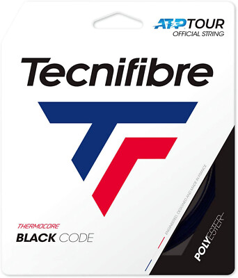 Tecnifibre Black Code Tennisschnur - 12m Set - Schwarz - BlackCode