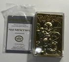 Pokemon MEWTWO 23k Gold-Plated Card 1999 Authentic Burger King Vintage