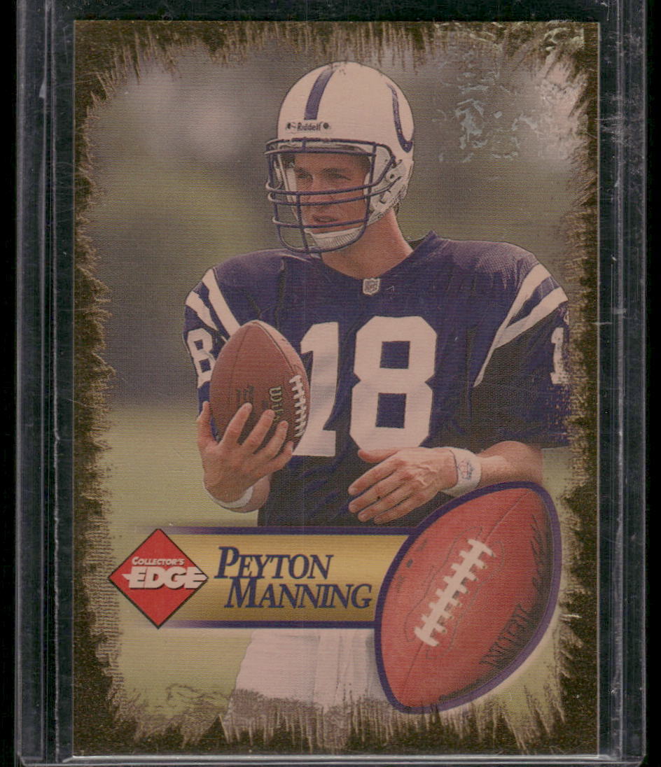 1998 Collector's Edge First Place #NNO Peyton Manning Peyton Manning Gold Border