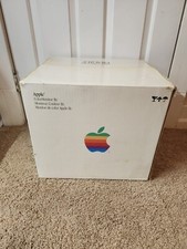 Vintage 80's Apple Computer Monitor Box Only Rainbow Apple Rare HTF