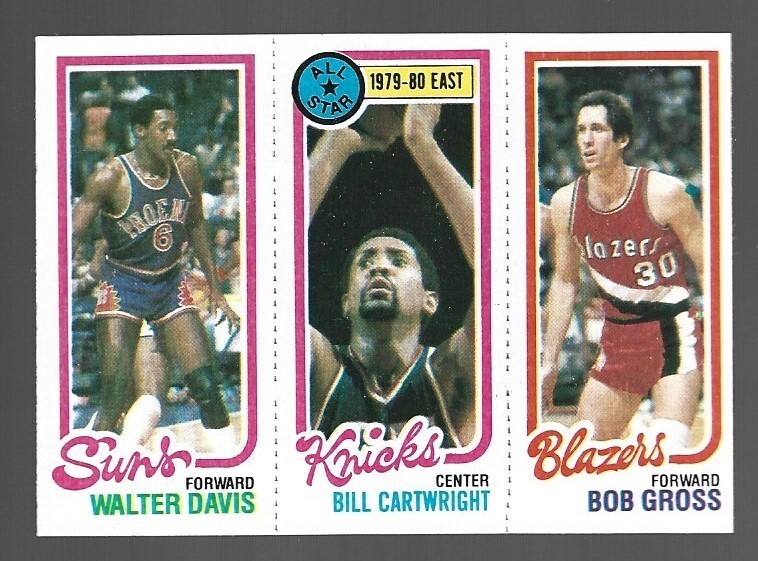 B 1980-81 Topps Basketball Walter Davis Bill Cartwright Bob Gross 191-9-199 NRMT
